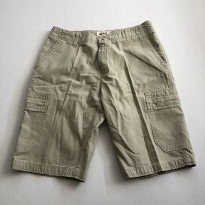 Jerry Khakis Shorts Men's 34 Brown Chino Shorts Reg Fit Size 34x12